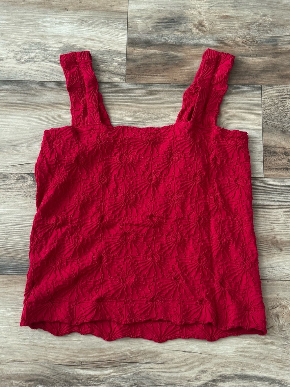Arula Red Tank Textured 18-22